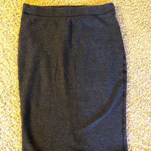 Charcoal Pencil Skirt